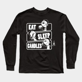 Eat Sleep Candles Repeat - Candle Maker Candlemaking graphic Long Sleeve T-Shirt